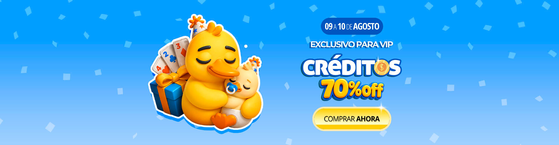 ? Tu padre no te cri� para perderte un 70% de descuento en cr�ditos vip.