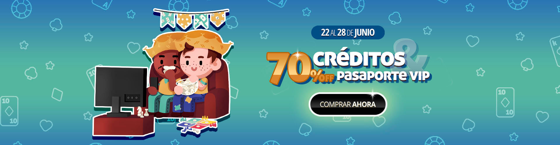 ? Todo con 70% de descuento para vivir la copa con ambiente festivo! ??